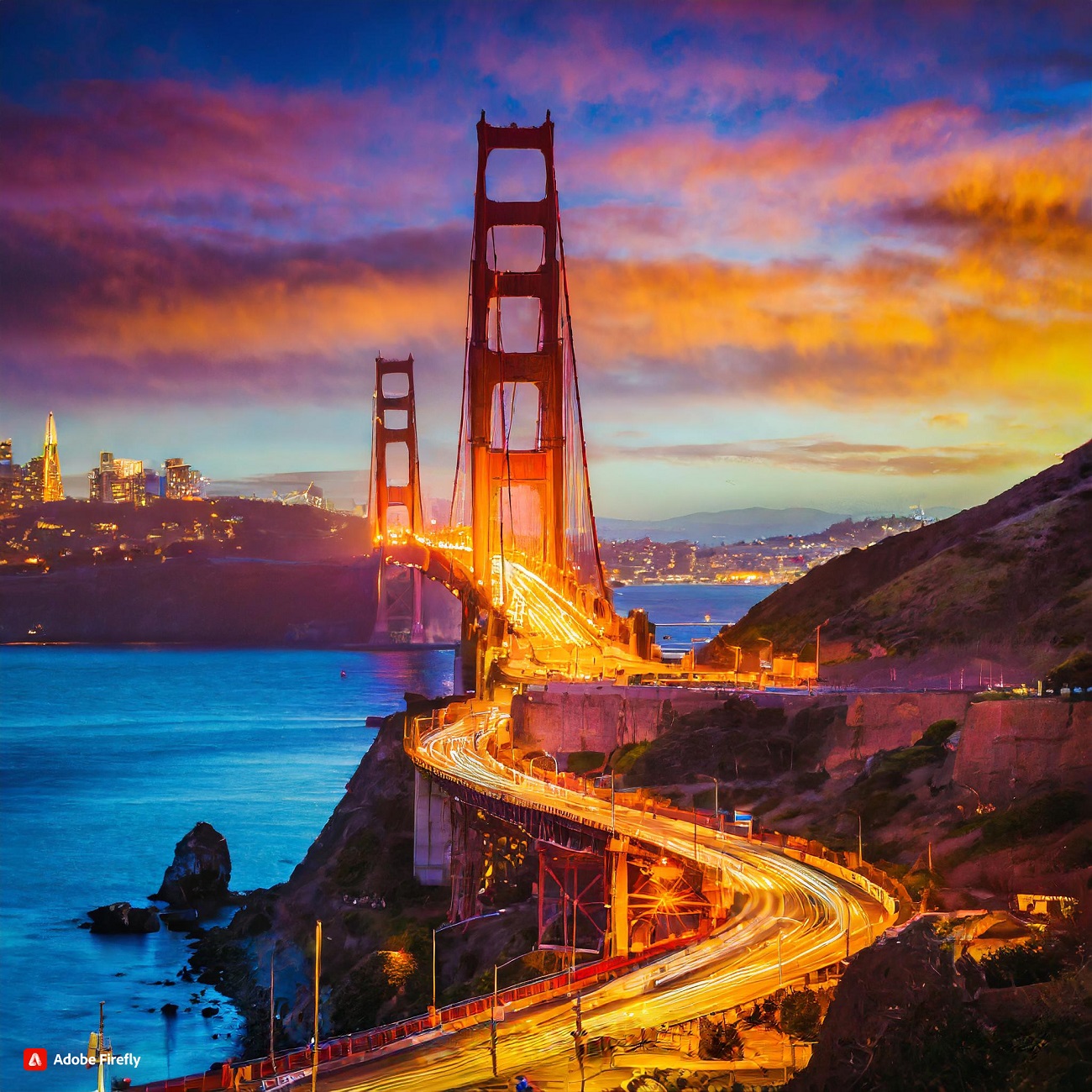 Firefly A San Francisco City with the Golden Gate Bridge 86464.jpg